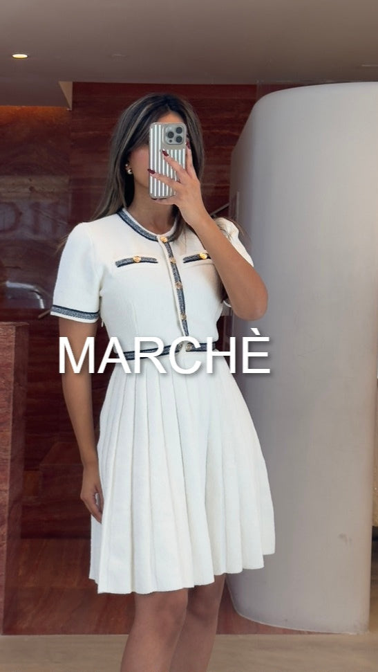 PLEATED SHORT DRESS