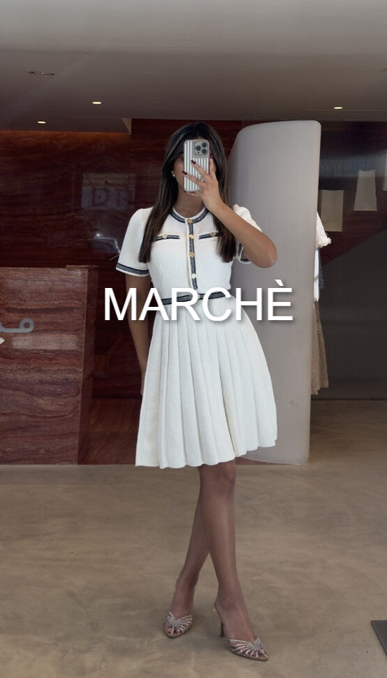 PLEATED SHORT DRESS