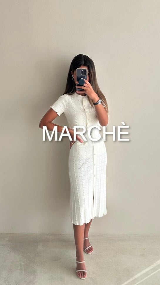 KNITTED SHORT SLEEVE + SKIRT