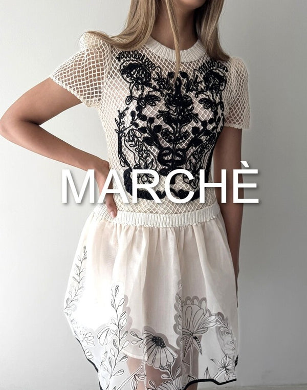 O-NECK EMBROIDERY LACE CROCHET