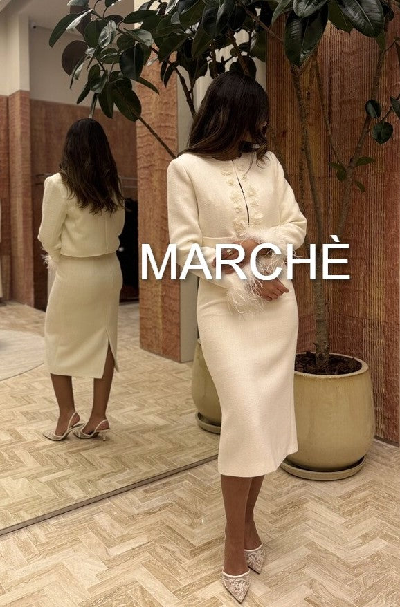 FEATHERED TWEED TWO PIECE SET