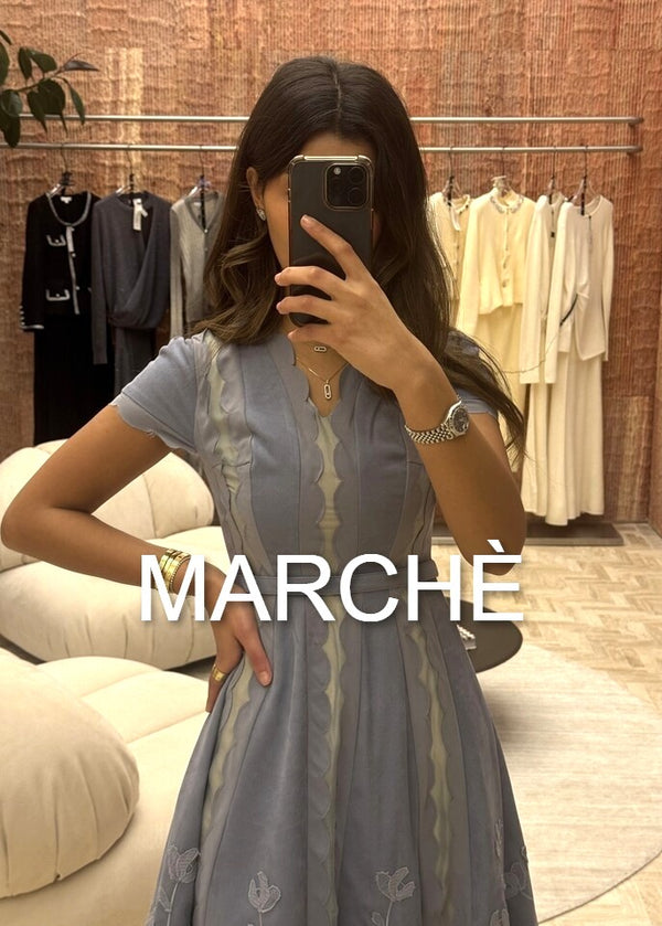 SIMPLE EMBROIDERY  DRESS