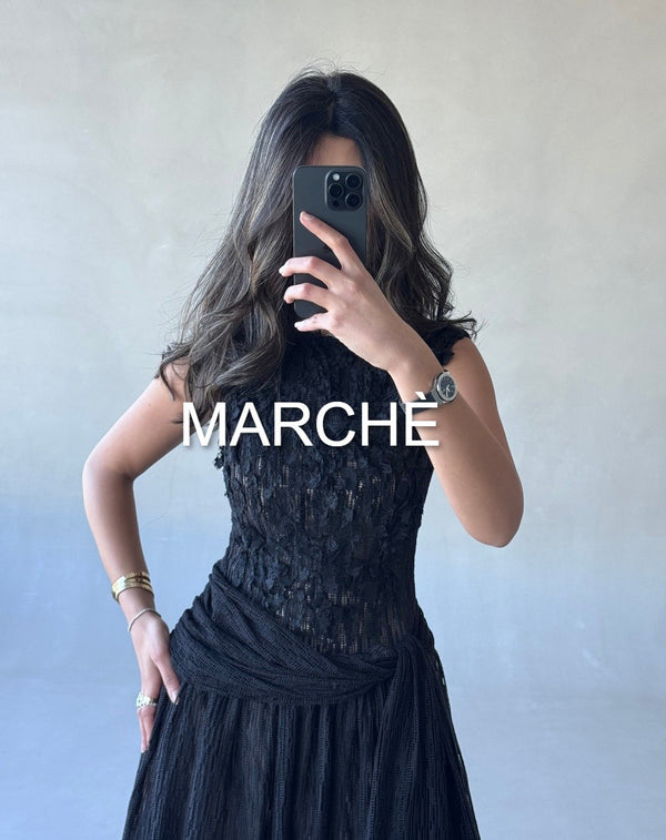 LACE-UP PARTY DRESS