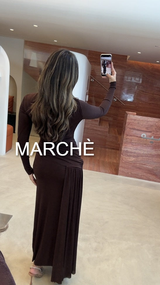 MODEST LONG EVENING DRESS