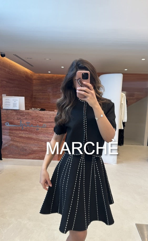 2 SET BRIGHT STRIPE MINI DRESS