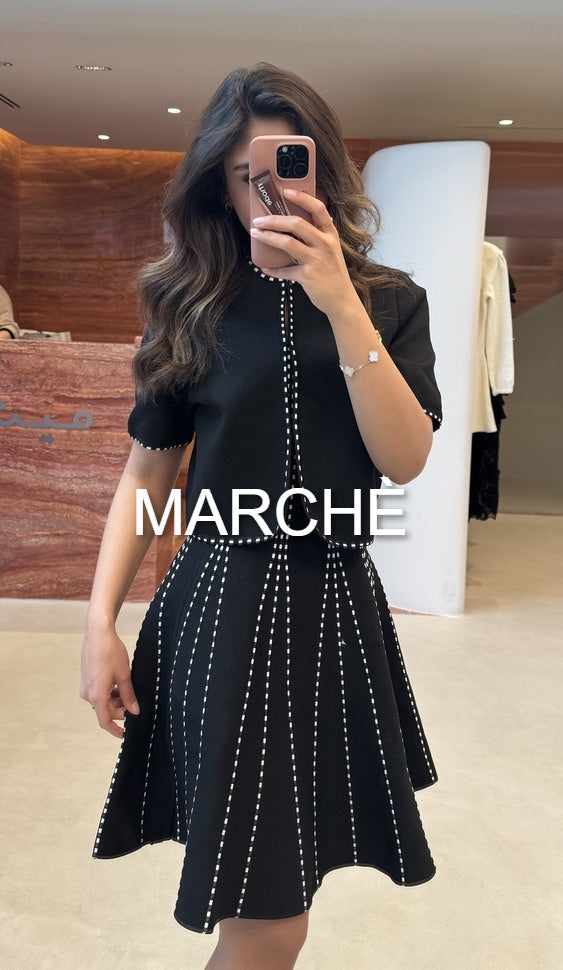 2 SET BRIGHT STRIPE MINI DRESS