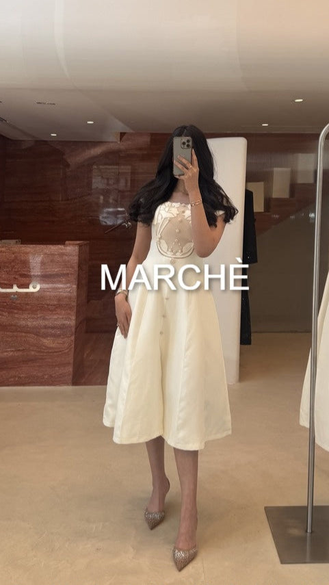 BUTTONED STYLISH LONG DRESS