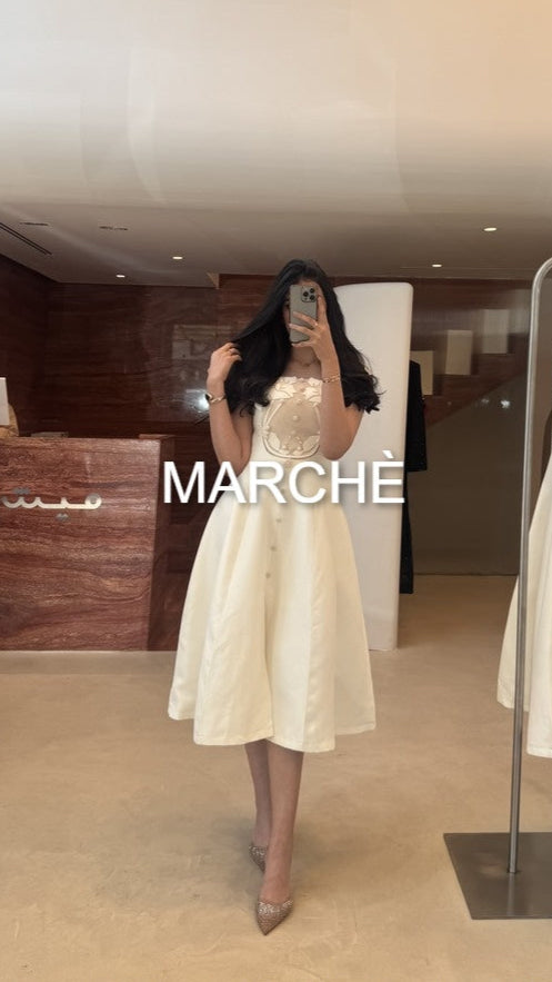 BUTTONED STYLISH LONG DRESS