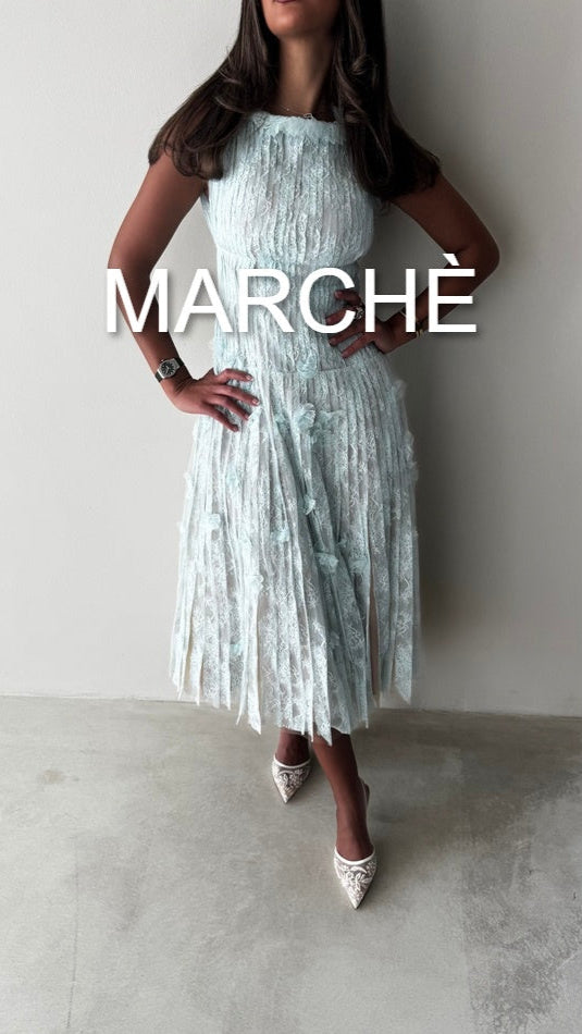 WOODEN STYLE LONG DRESS