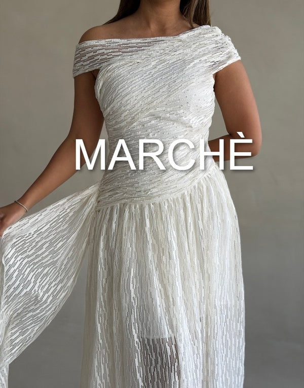 SLASH NECK PLEATED
