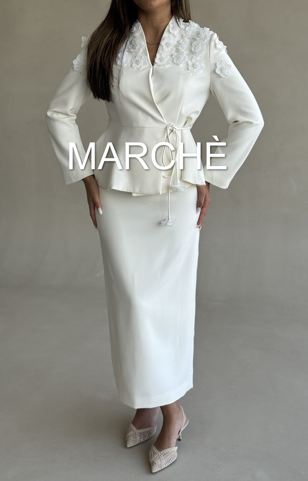 SET TAILORED BLAZER + SKIRT