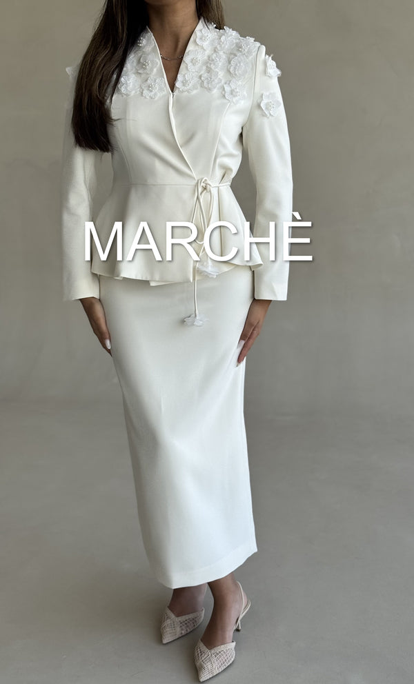SET TAILORED BLAZER + SKIRT