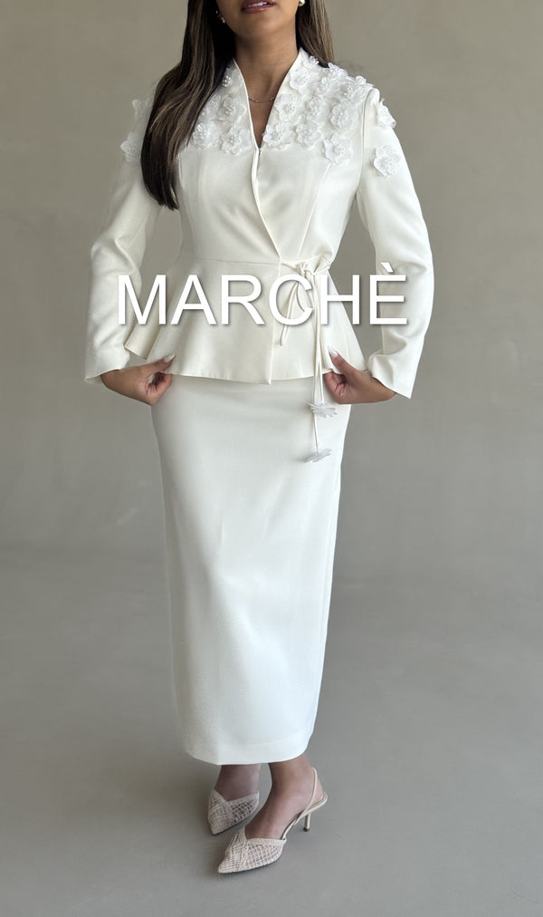 SET TAILORED BLAZER + SKIRT
