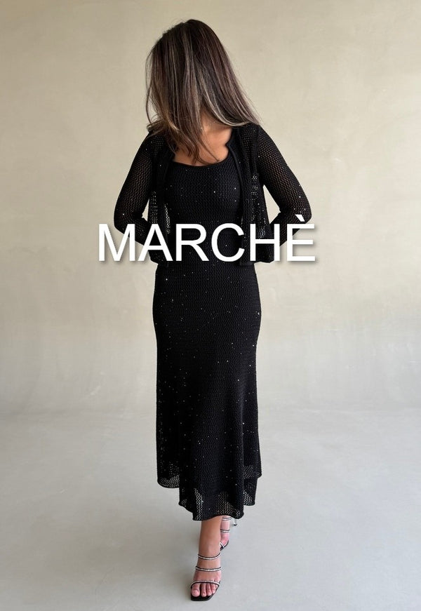 NEW FRENCH KNIT CARDIGAN+SLIP DRESS