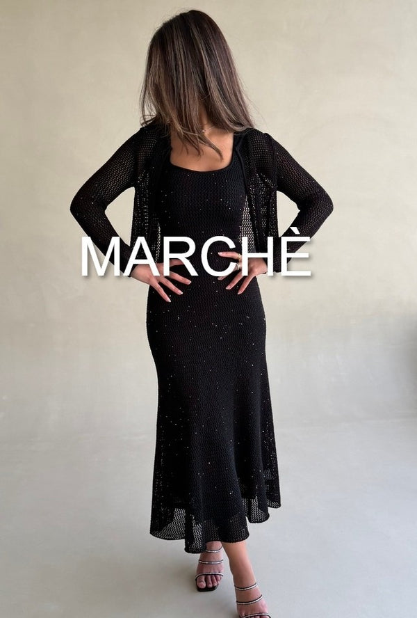 NEW FRENCH KNIT CARDIGAN+SLIP DRESS