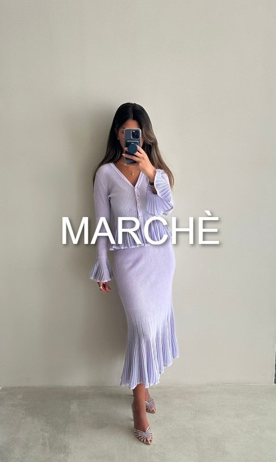 FLARE SET V-NECK + SKIRT