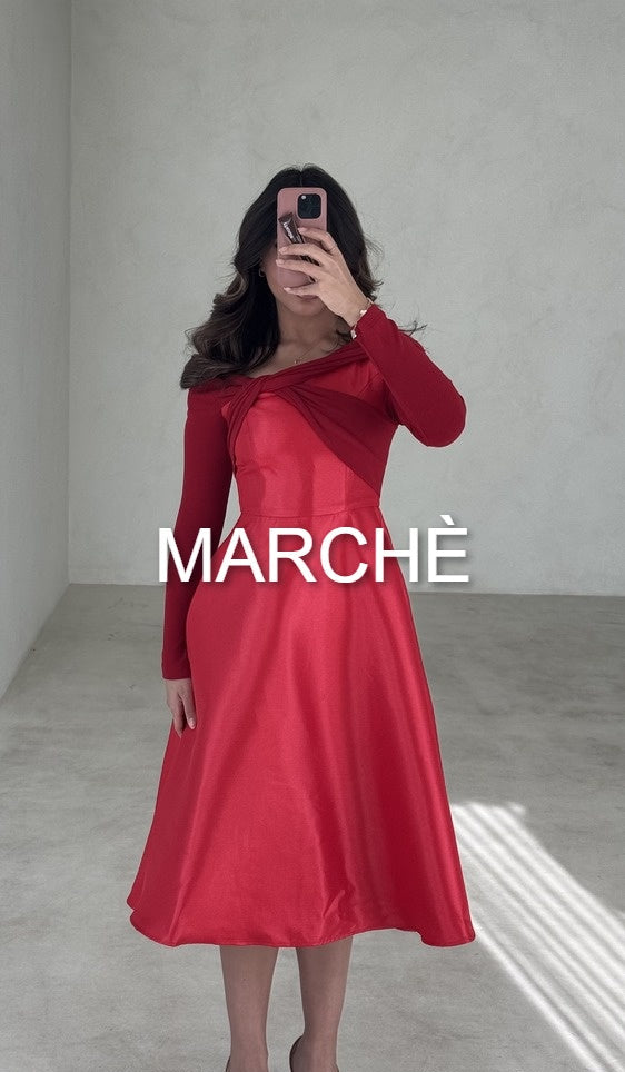 SILKY DRESS W LONG SLEEVE