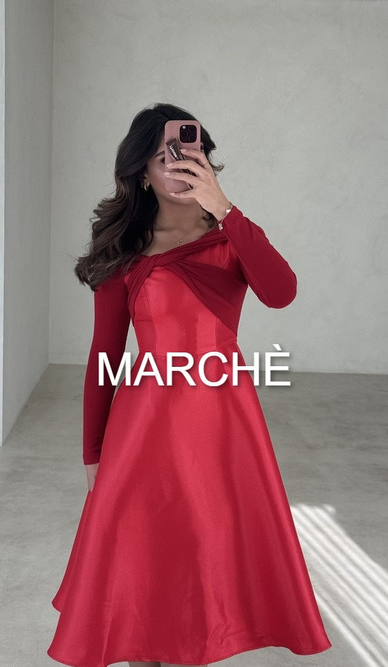 SILKY DRESS W LONG SLEEVE