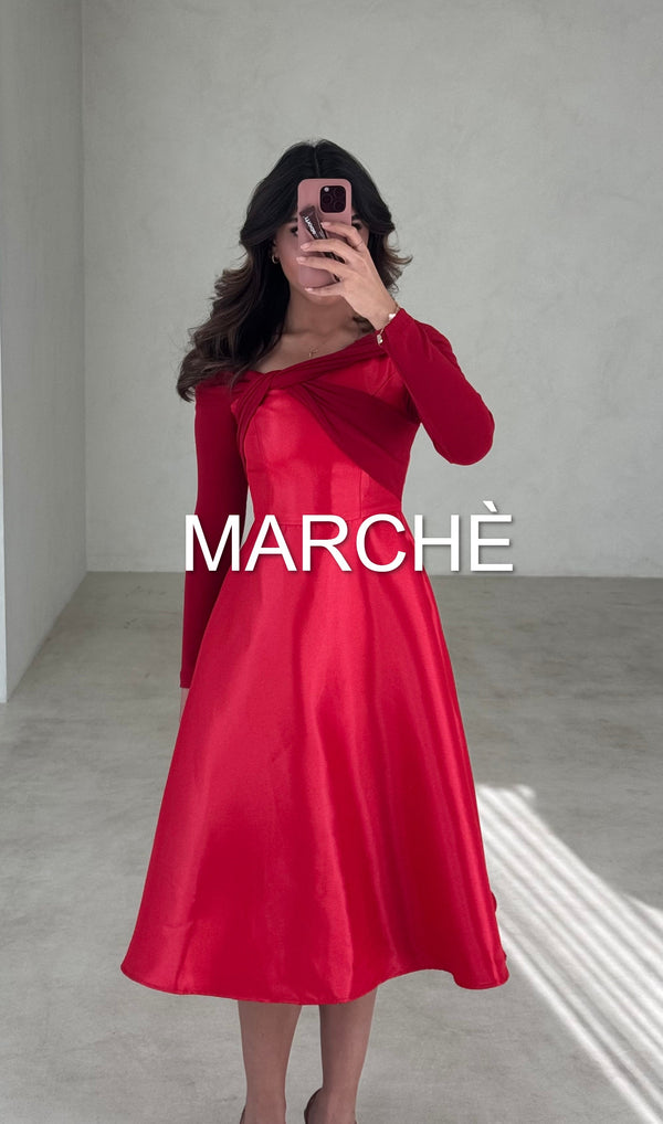 SILKY DRESS W LONG SLEEVE