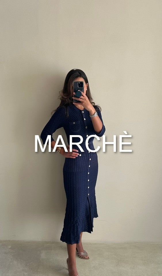 SHOWING HALLOW KNIT DRESS