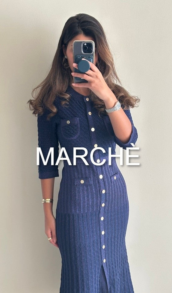 SHOWING HALLOW KNIT DRESS