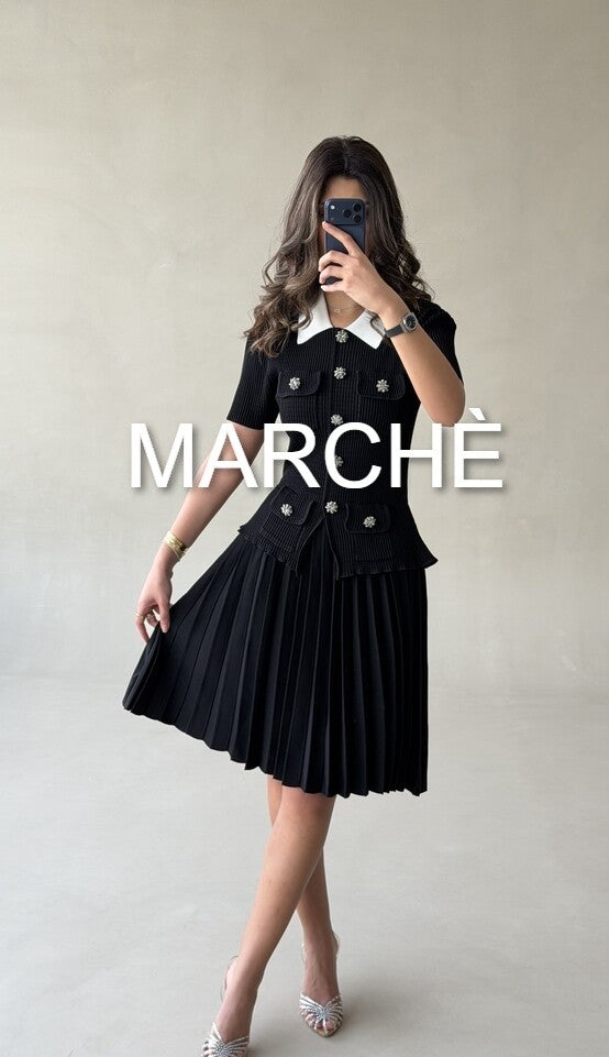 KNITTED KNEE LENGTH DRESS