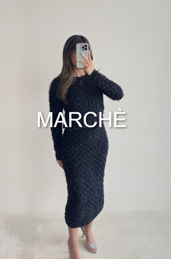 WOOL SET CARDIGAN + SKIRT