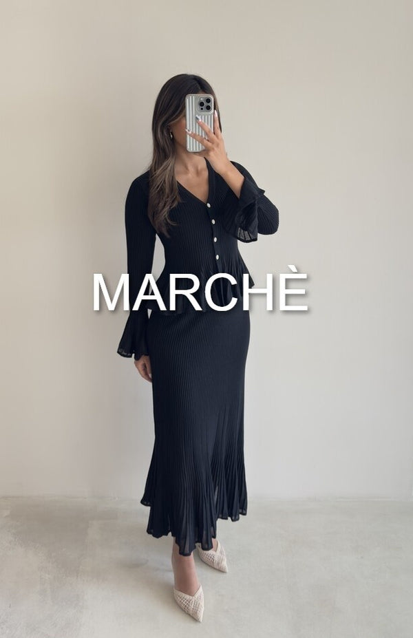 FLARE SET V-NECK + SKIRT