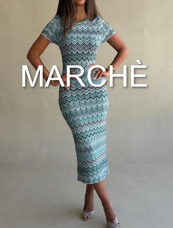 SHORT SLEEVE NEW ARRIVAL STRIPE WAVY