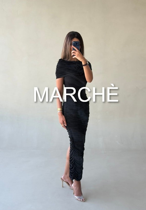 PLEATED WRAP SEXY DRESS