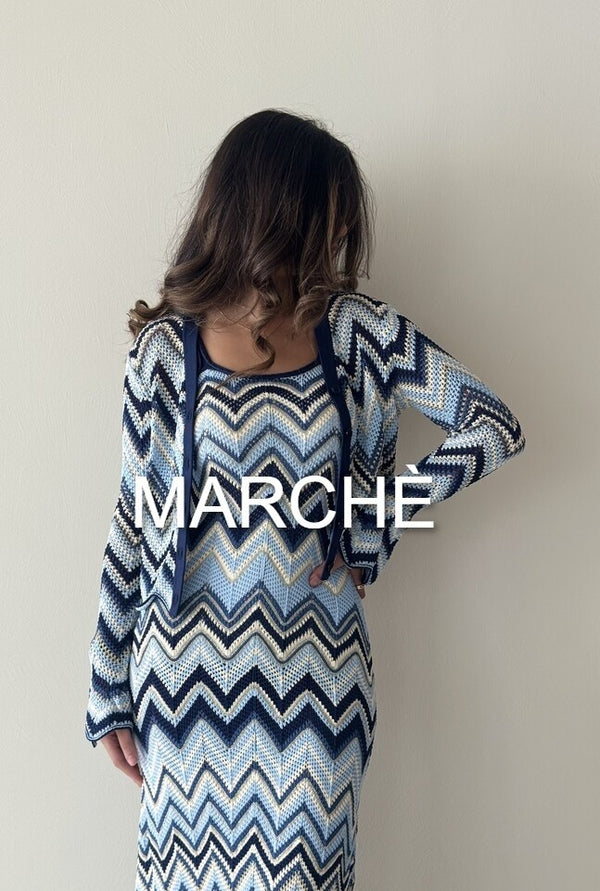 FAMOUS ZIGZAG CARDIGAN +DRESS
