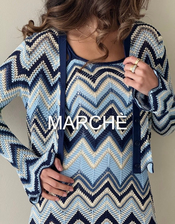 FAMOUS ZIGZAG CARDIGAN +DRESS