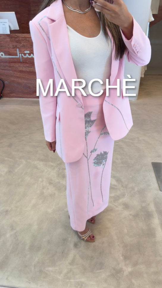 JENNIE SILVER LINING BLAZER+SKIRT
