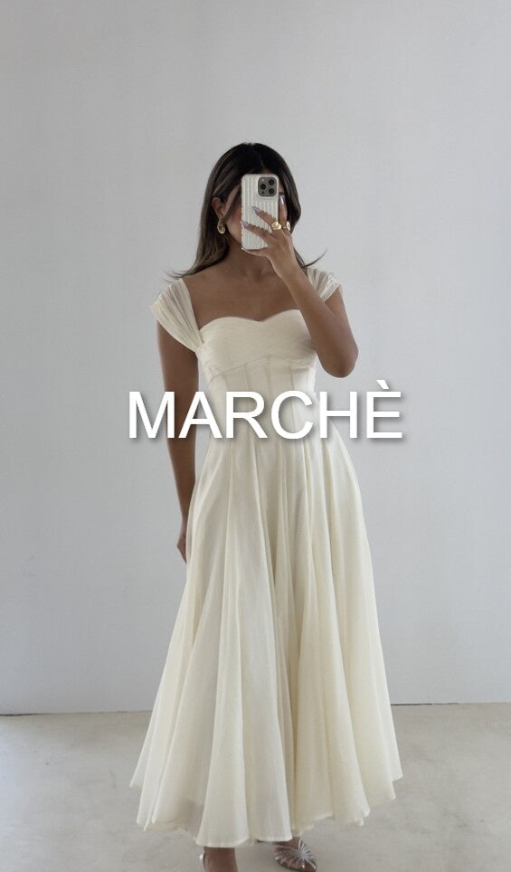 SQUARE NECK LONG ELEGANT DRESS