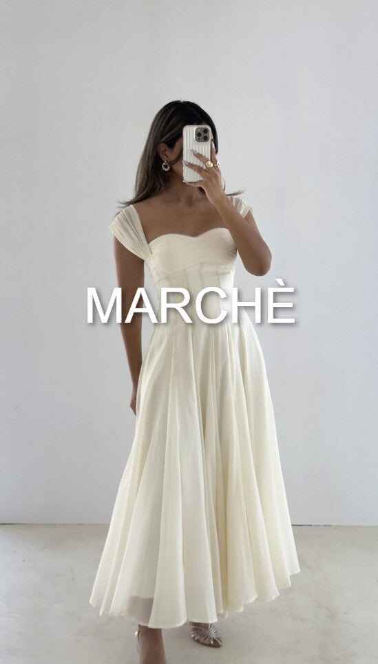 SQUARE NECK LONG ELEGANT DRESS