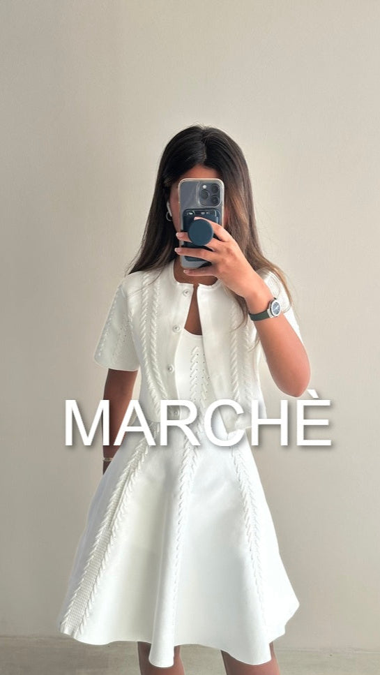 KNIT CARDIGAN +STRAP DRESS