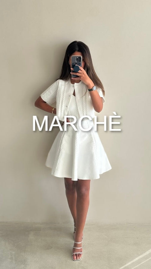 KNIT CARDIGAN +STRAP DRESS