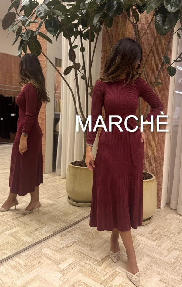 BELTED SIMPLE WINTER DRESS