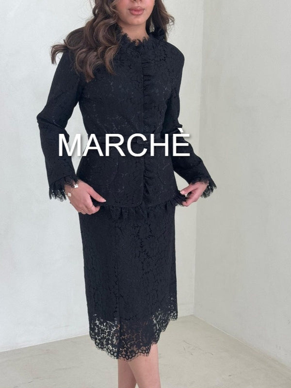 2 SET LACE RUFFLES  GARTIRIZED SKIRT