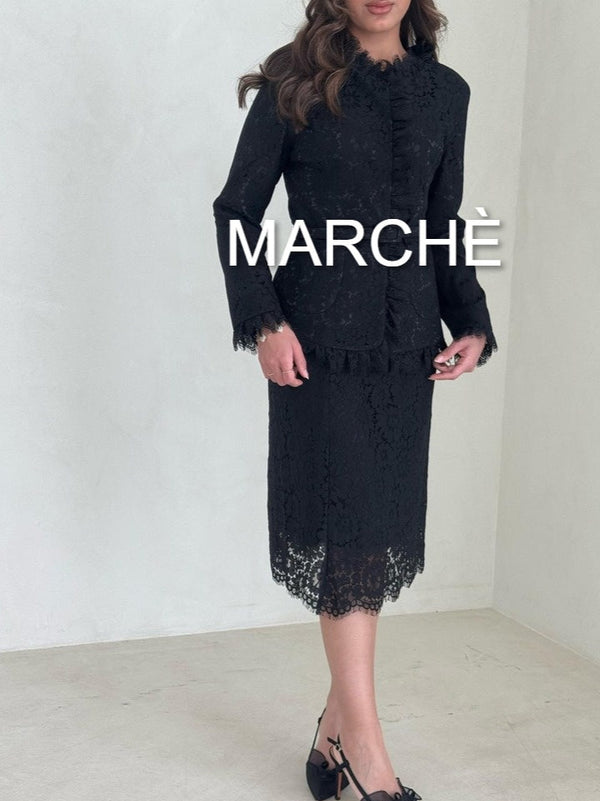 2 SET LACE RUFFLES  GARTIRIZED SKIRT