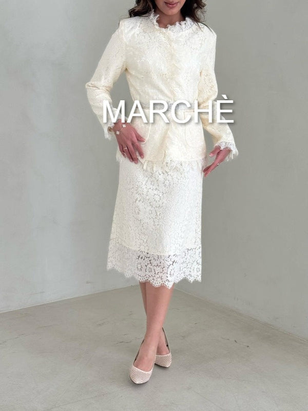 2 SET LACE RUFFLES  GARTIRIZED SKIRT