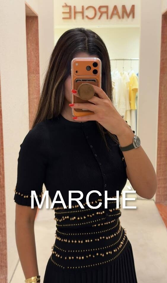 BEAD DECORATIVE TOP+SKIRT