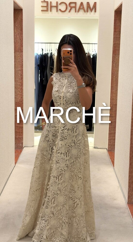 SPLICED LACE EMBROIDERED DRESS