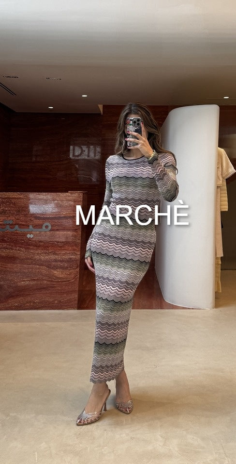 WAVE STRIPE BACKLESS