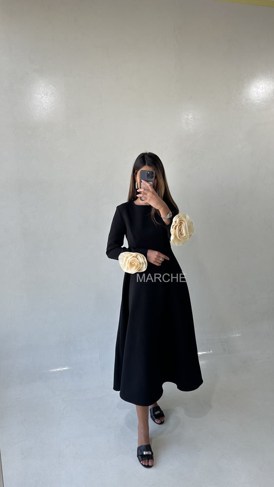 O-Neck Long Sleeve High Waist Patchwork