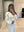 Rhinestone Beaded Trimed Jacket Flare Slit Pants Suit
