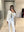 Rhinestone Beaded Trimed Jacket Flare Slit Pants Suit