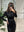 Evening Dress O-neck Long Sleeve Zipper Pleated