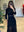 Black Dress Knitting Spliced Mesh Ruffles