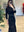 Black Dress Knitting Spliced Mesh Ruffles